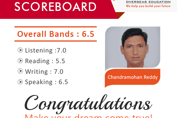 Congratulations for achieving best Score in IELTS Exam