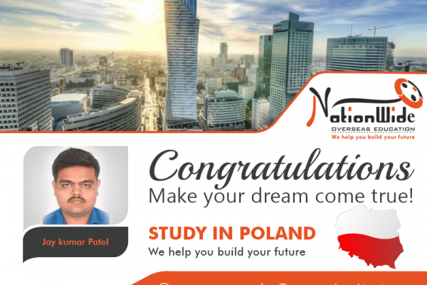 Congratulations for getting Student Visa for Overseas Study in Poland