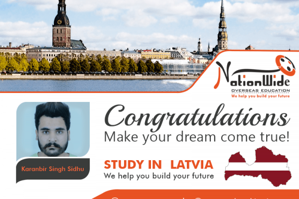 Congratulations for getting Student Visa for Overseas Study in Latvia